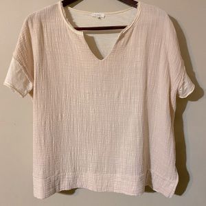 La Miel Small Cream Cotton Gauze Top. More Like a Large or XL. Boutique Buy!